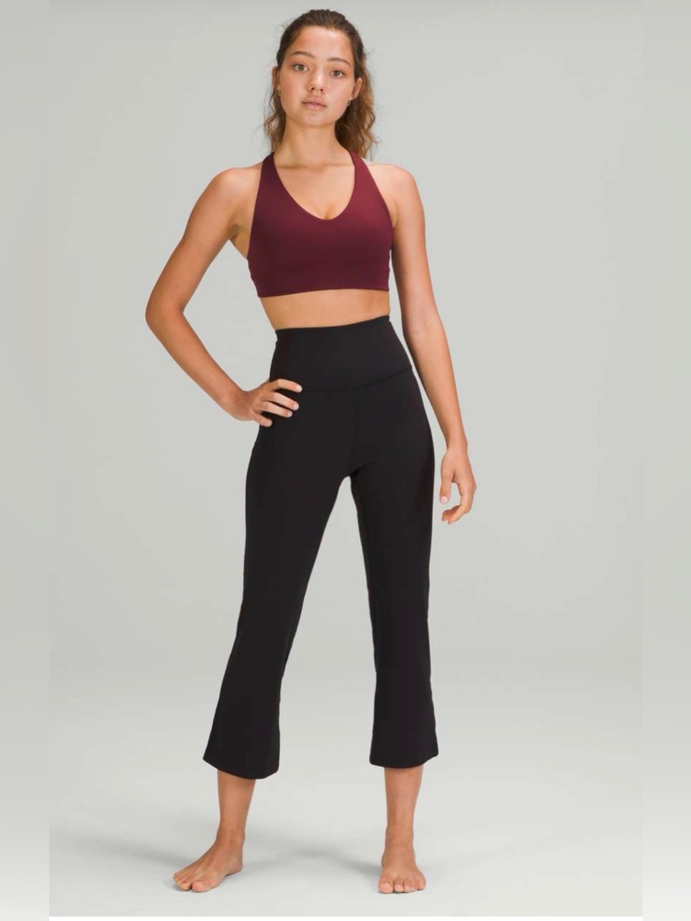 Lululemon Groove Super-High-Rise Crop 23” – Size 10 Black